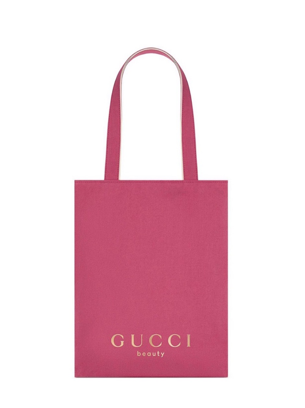 Gucci Beauty Pink Canvas Tote Bag